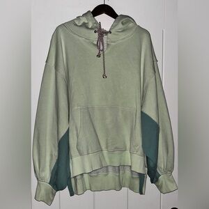 Free People Jimi Sweatshirt Large Colorblock Slouchy Oversized Relaxed‎ Fit NEW